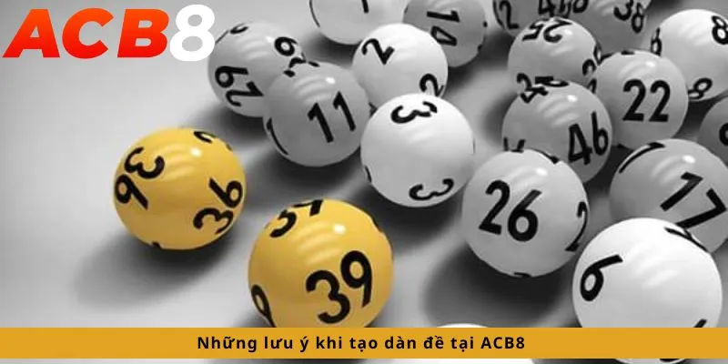 Tạo Dàn Đề 4 Những lưu ý khi tạo